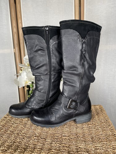 Earth spirit black - black, leather