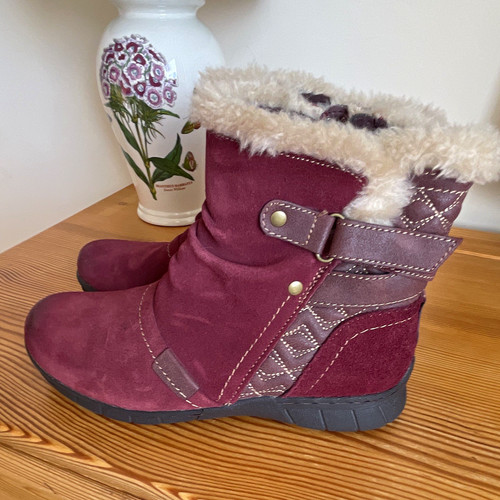 Earth spirit burgundy suede - spirit,