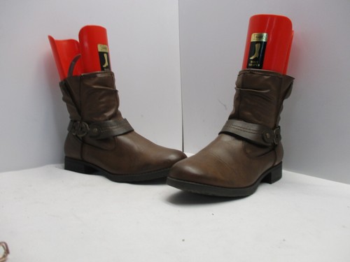 Earth spirit brown zip ankle - brown,